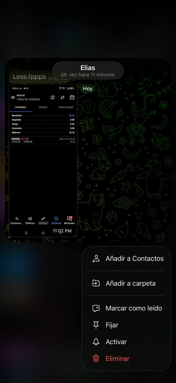 Captura de resultado Elías